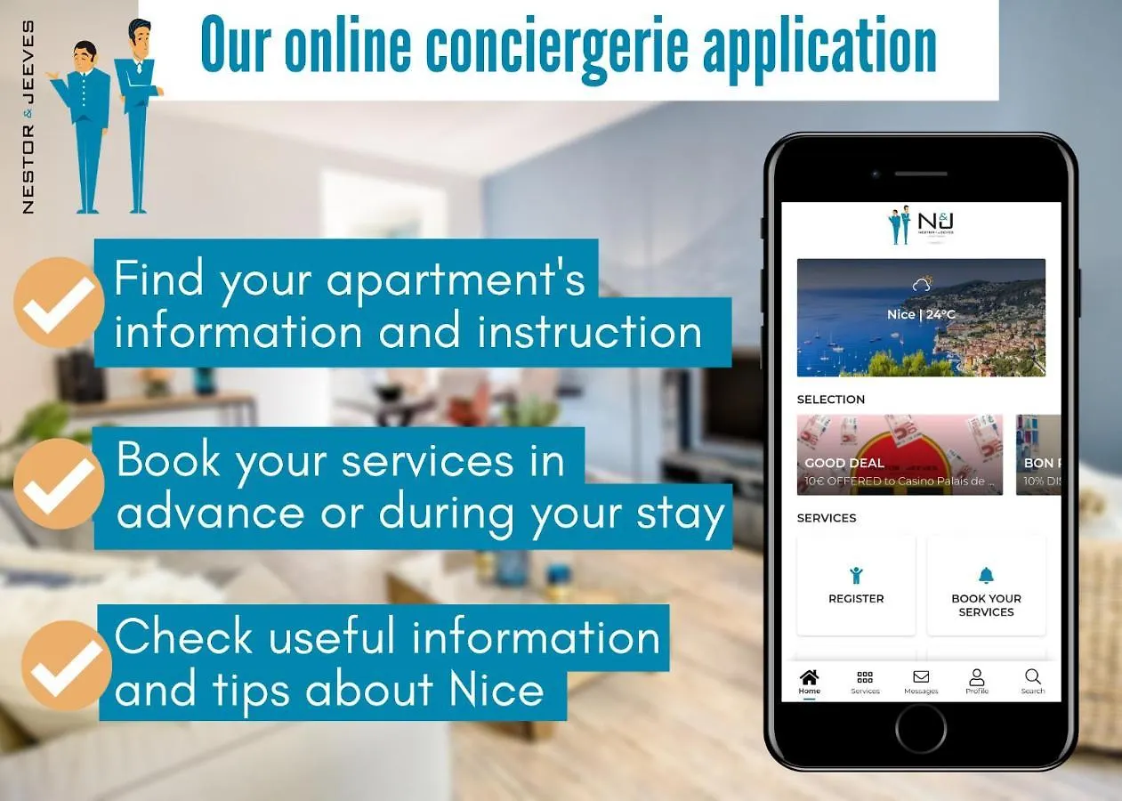 Nestor&Jeeves - Sweetheart - Hyper Center - Close Sea And Old Town Nice 0*,  France